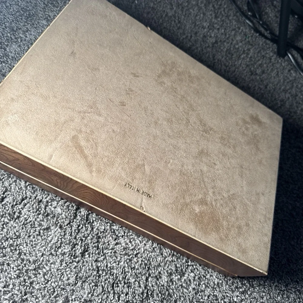 Vintage Italian Nordstrom Wood Jewelry Box Briarwood | Burlwood Italy